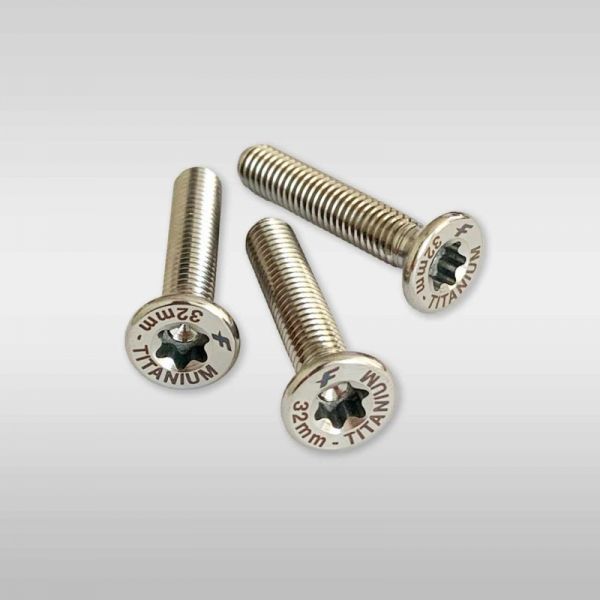 M6-32mm tapered head screws (TITANIUM - T30 torx) x3