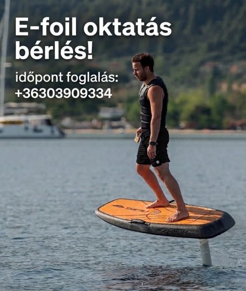 E-FOIL OKTATÁS ÉS BÉRLÉS BALATONFÜRED
