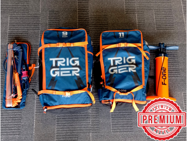 TRIGGER 9 &amp; 11 + BAR + PUMPA 2024 #Premium kites®