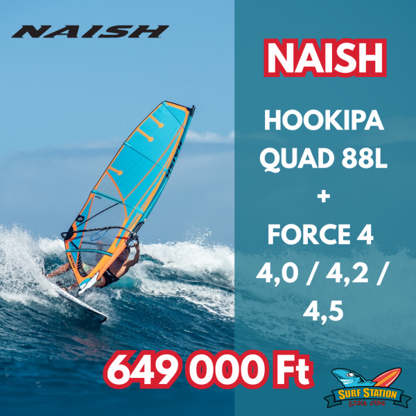 Hookipa Quad 88L + Force 4